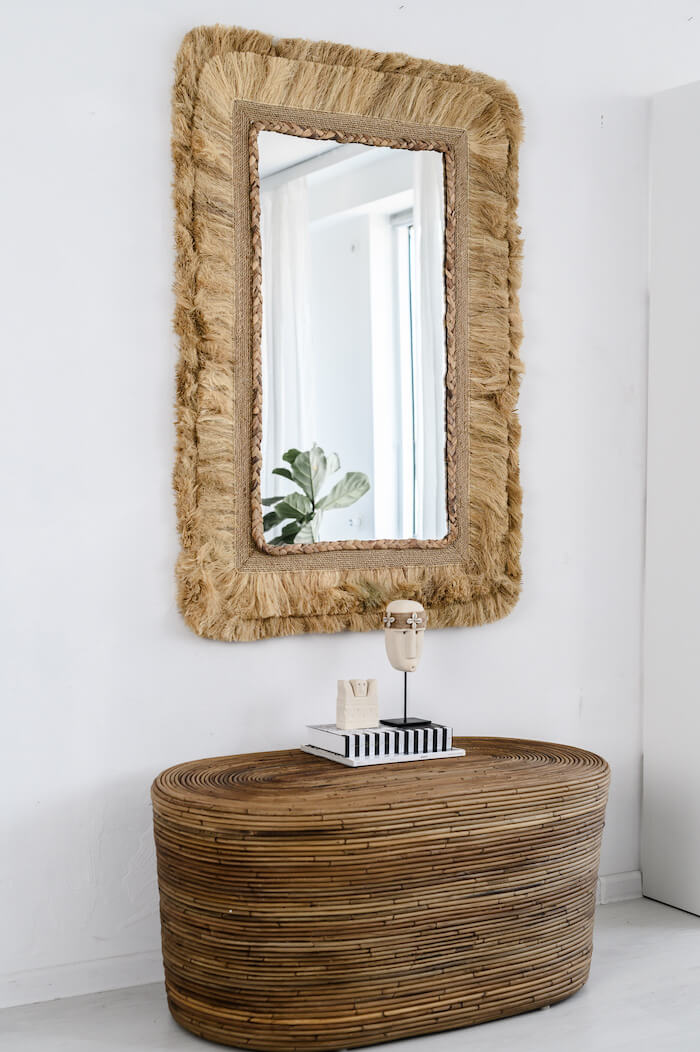 STOLIK OVALNY RATTANOWY TEGAL CIEMNY