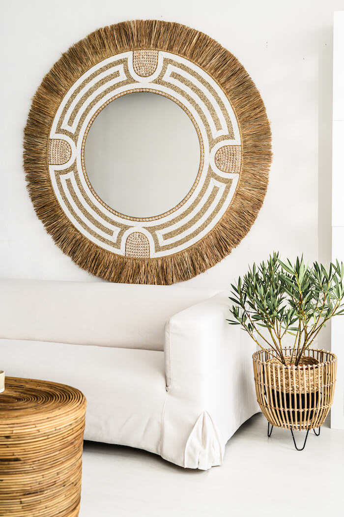 LUSTRO XXL CLEOPATRA DUŻE W STYLU BOHO