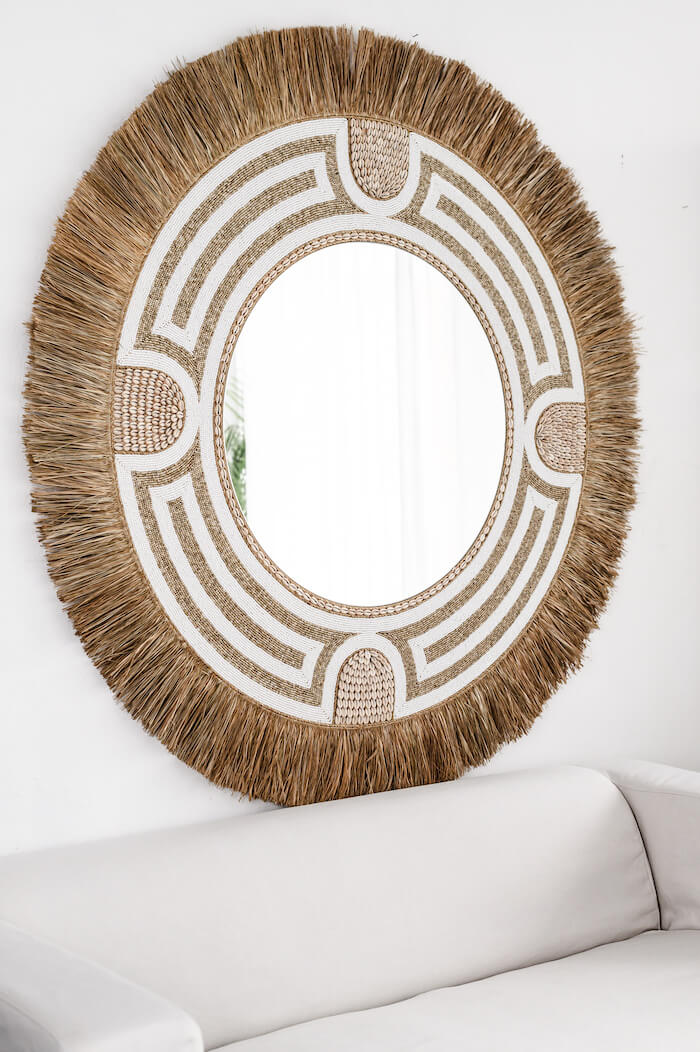 LUSTRO XXL CLEOPATRA DUŻE W STYLU BOHO