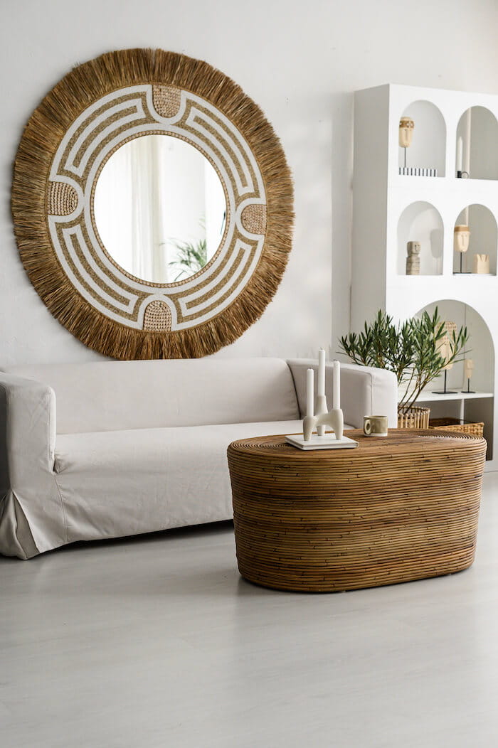 LUSTRO XXL CLEOPATRA DUŻE W STYLU BOHO