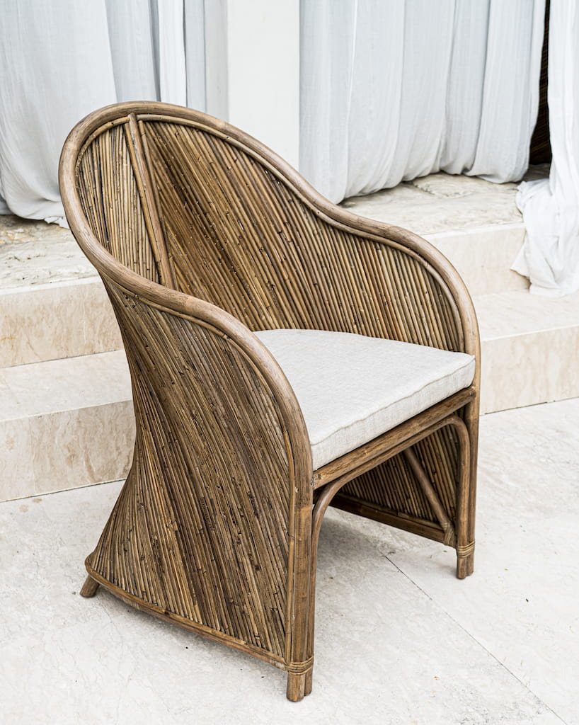 FOTEL  RATTANOWY TEGAL DORIS CIEMNY