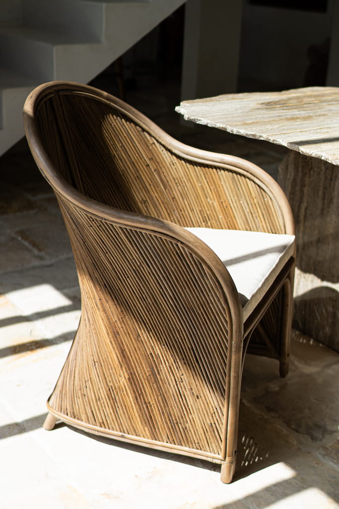 FOTEL RATTANOWY TEGAL DORIS CIEMNY