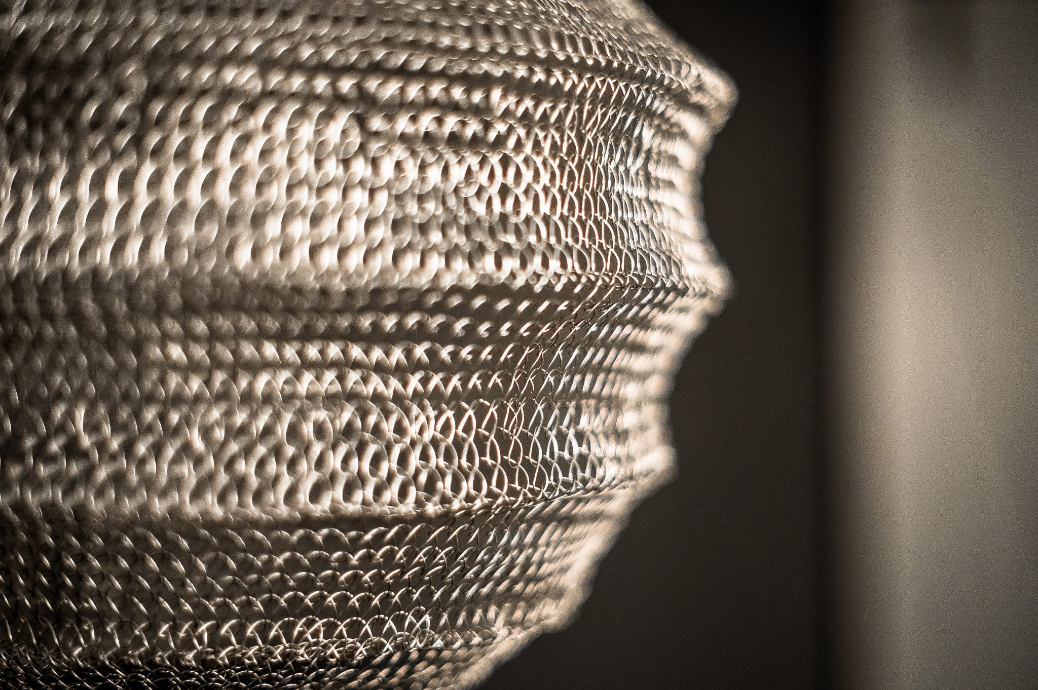 LAMPA METALOWA DYLAN SREBRNA