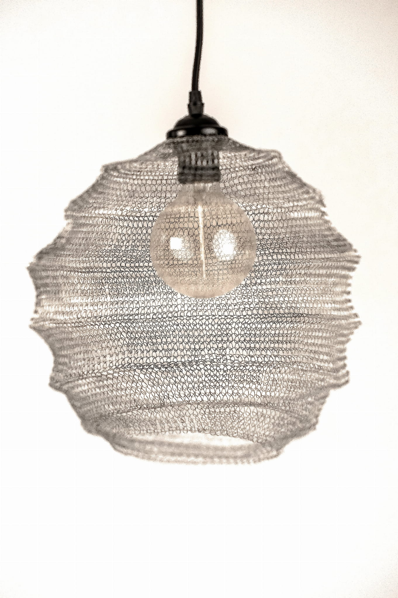 LAMPA METALOWA DYLAN SREBRNA