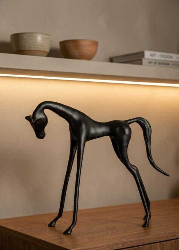 FIGURKA DEKORACYJNA COCO S CZARNY