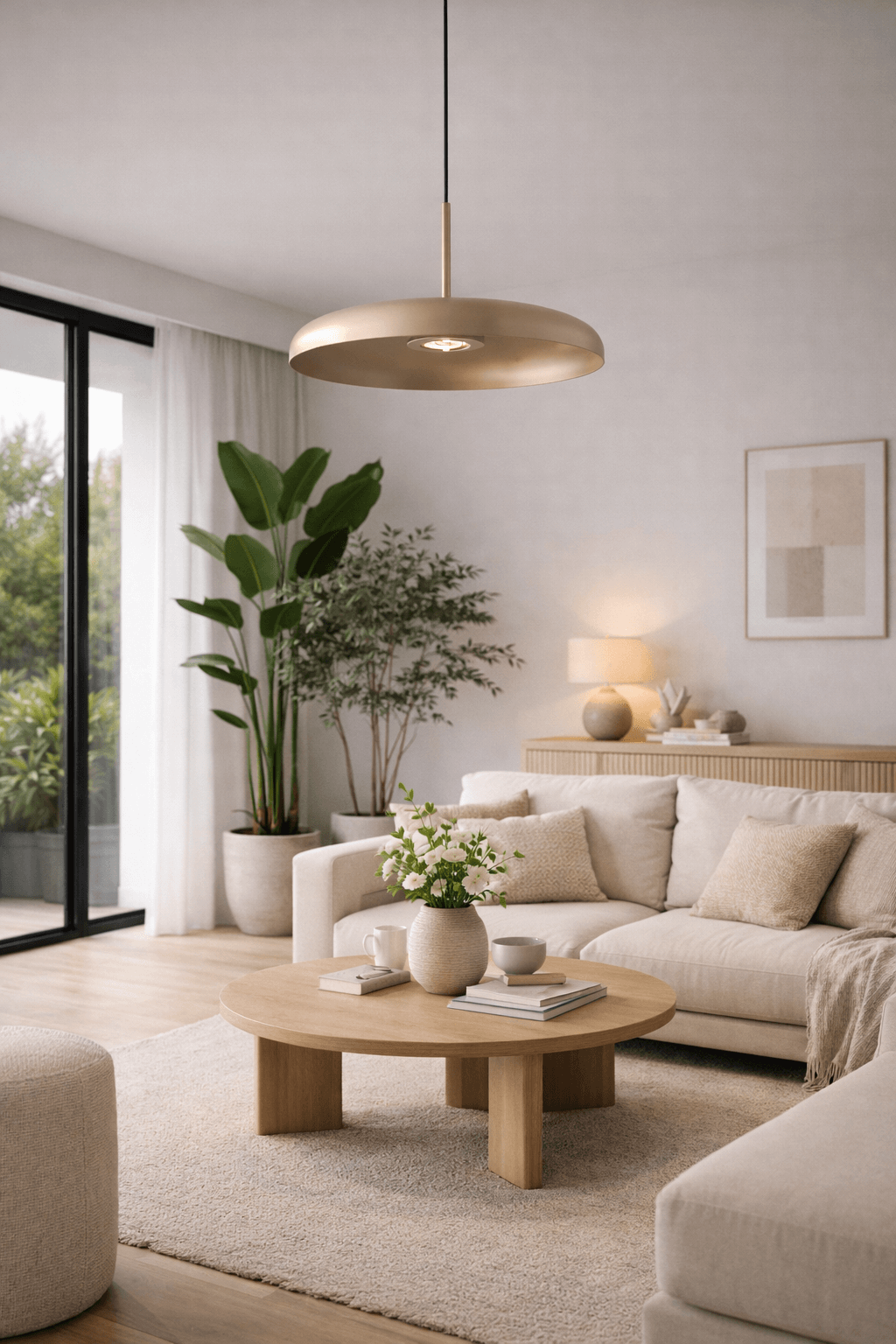 LAMPA WISZĄCA ALUMINIOWA METEORRA SZAMPAŃSKA