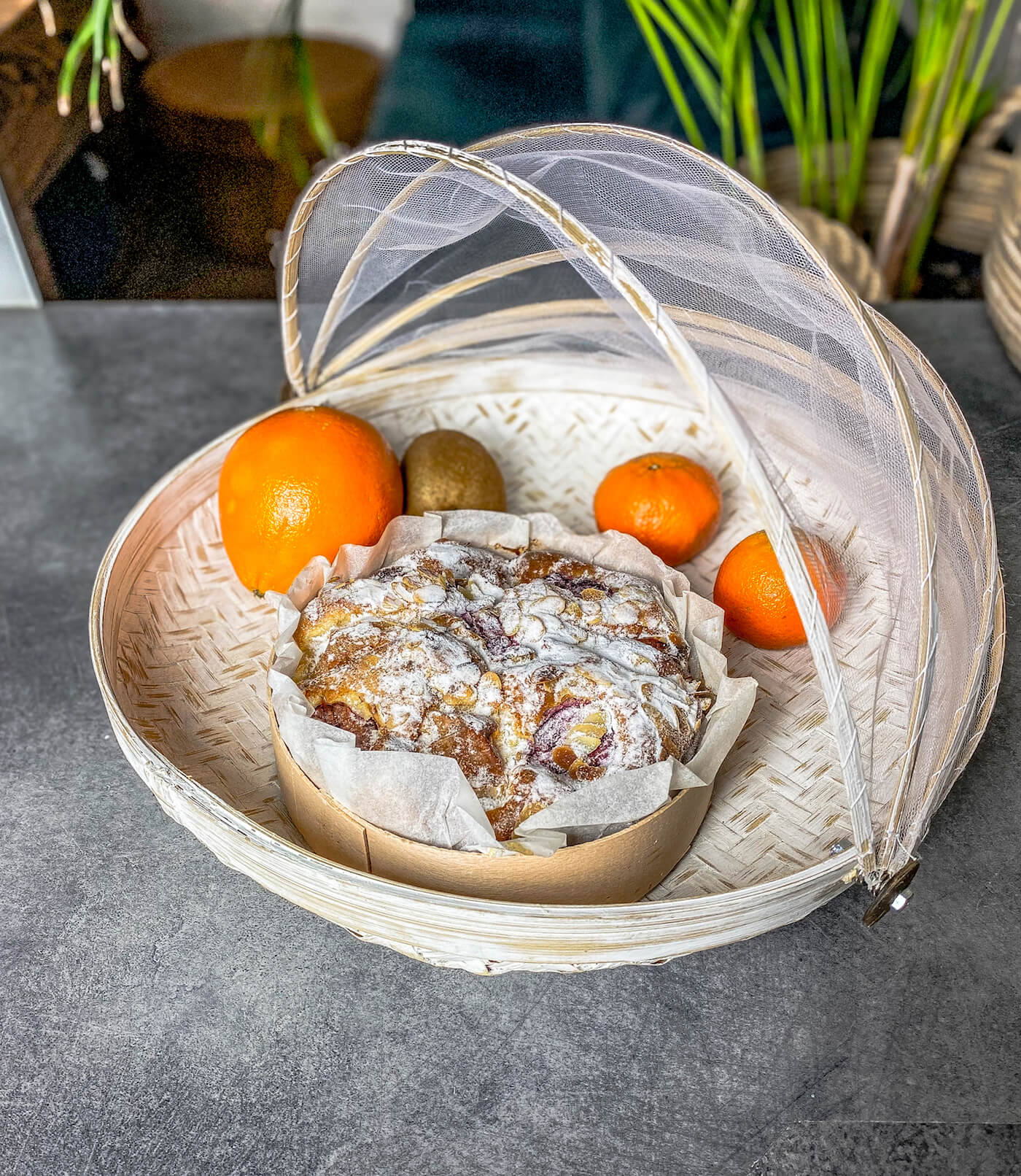 TACA BAMBUSOWA ROYAL S BIAŁA