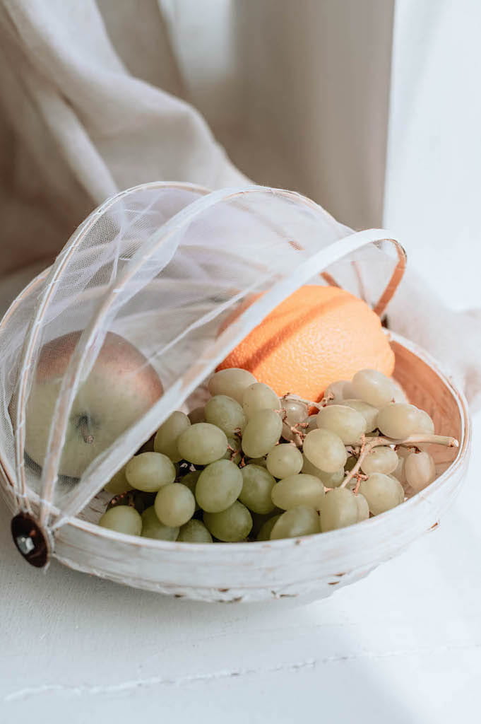 TACA BAMBUSOWA ROYAL M BIAŁA