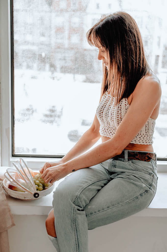 ZESTAW TRZECH BAMBUSOWYCH TAC ROYAL W KOLORZE BIAŁYM