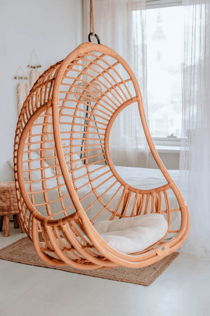 FOTEL WISZĄCY HUGO NATURALNY