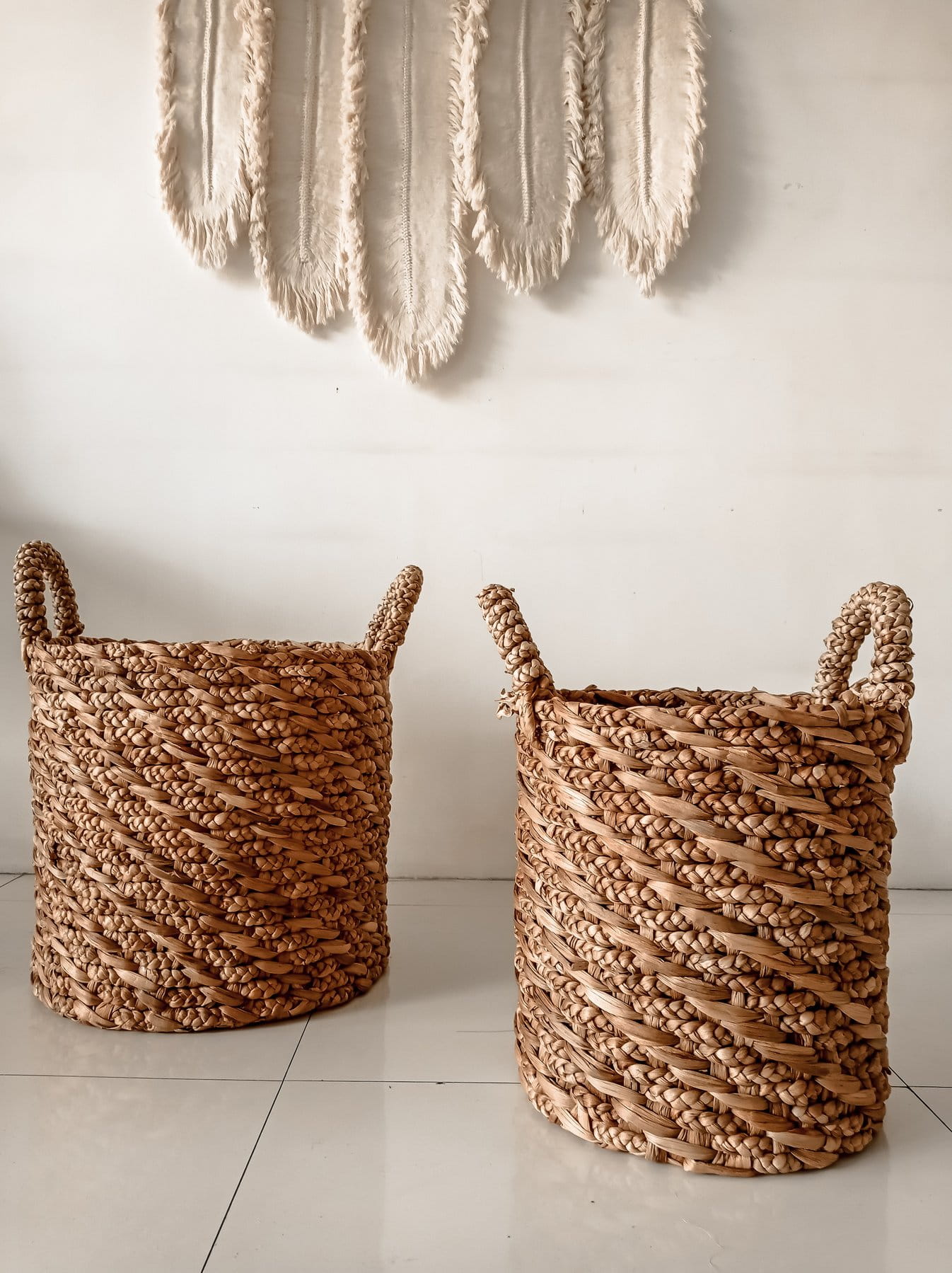 ZESTAW TRZECH KOSZY ZORRIA Z HIACYNTU WODNEGO