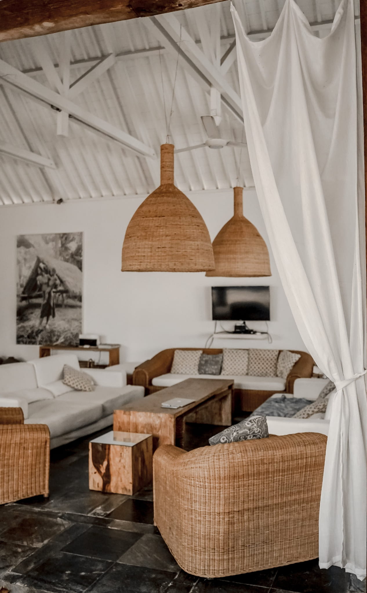 LAMPA RATTANOWA JULIA L