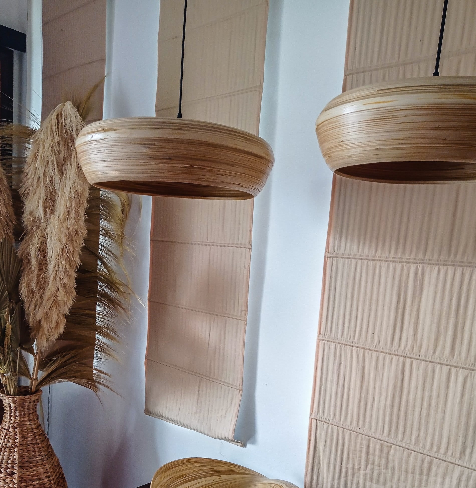 LAMPA BAMBUSOWA WAFA S - 30 CM