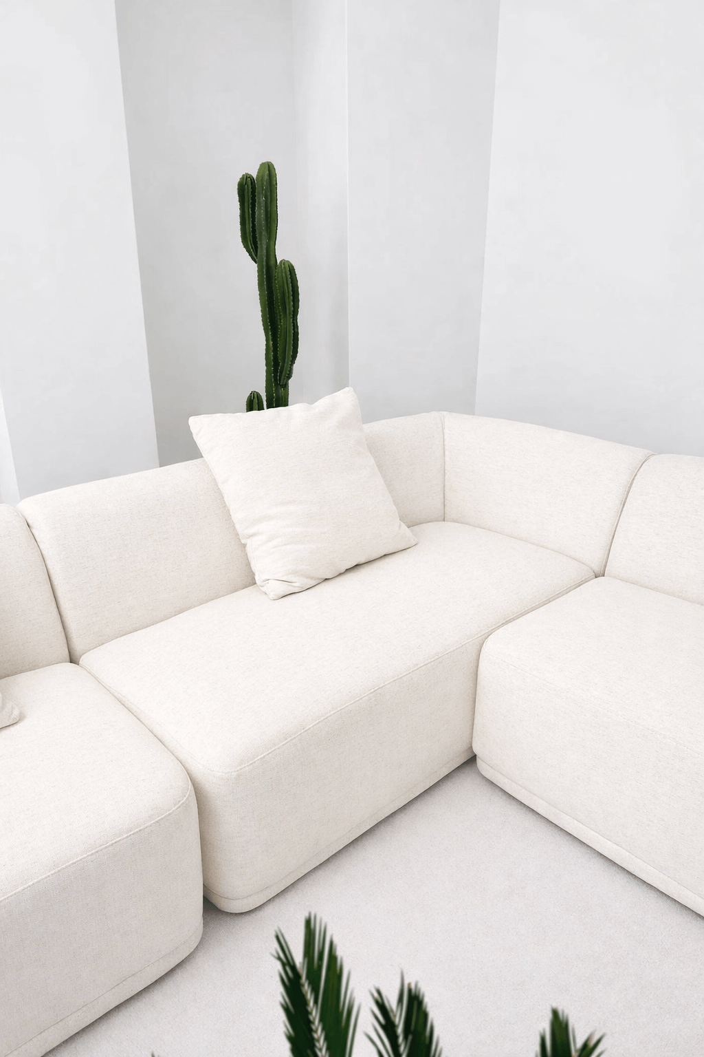 5-CZĘŚCIOWA MODUŁOWA SOFA AMARONE LUX – KREMOWA