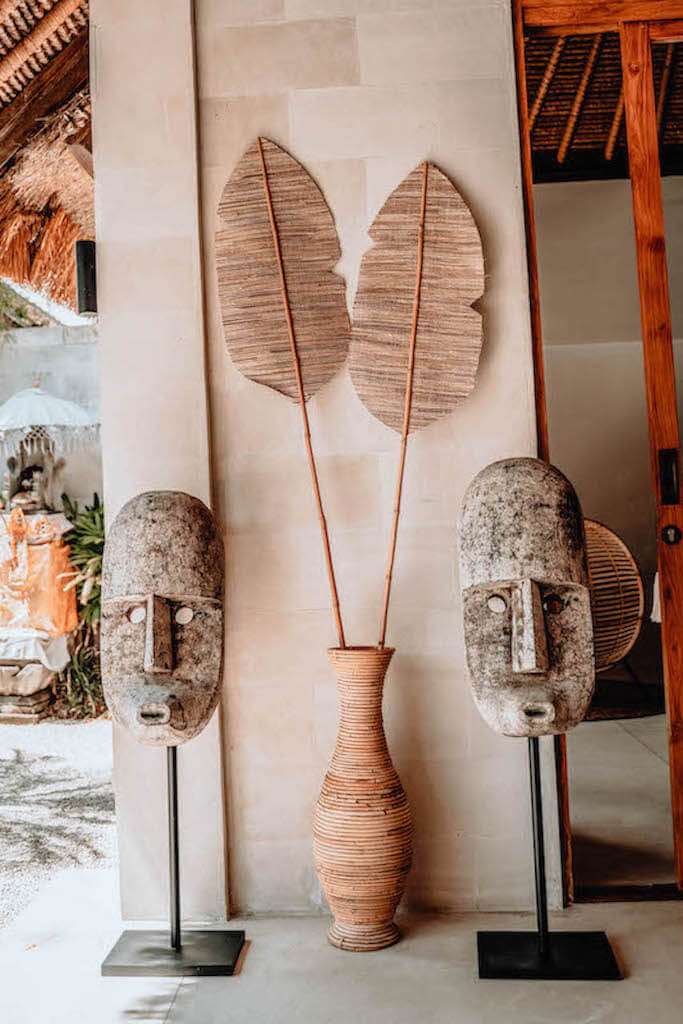 ZESTAW DWÓCH DEKORACYJNYCH LIŚCI BANANA