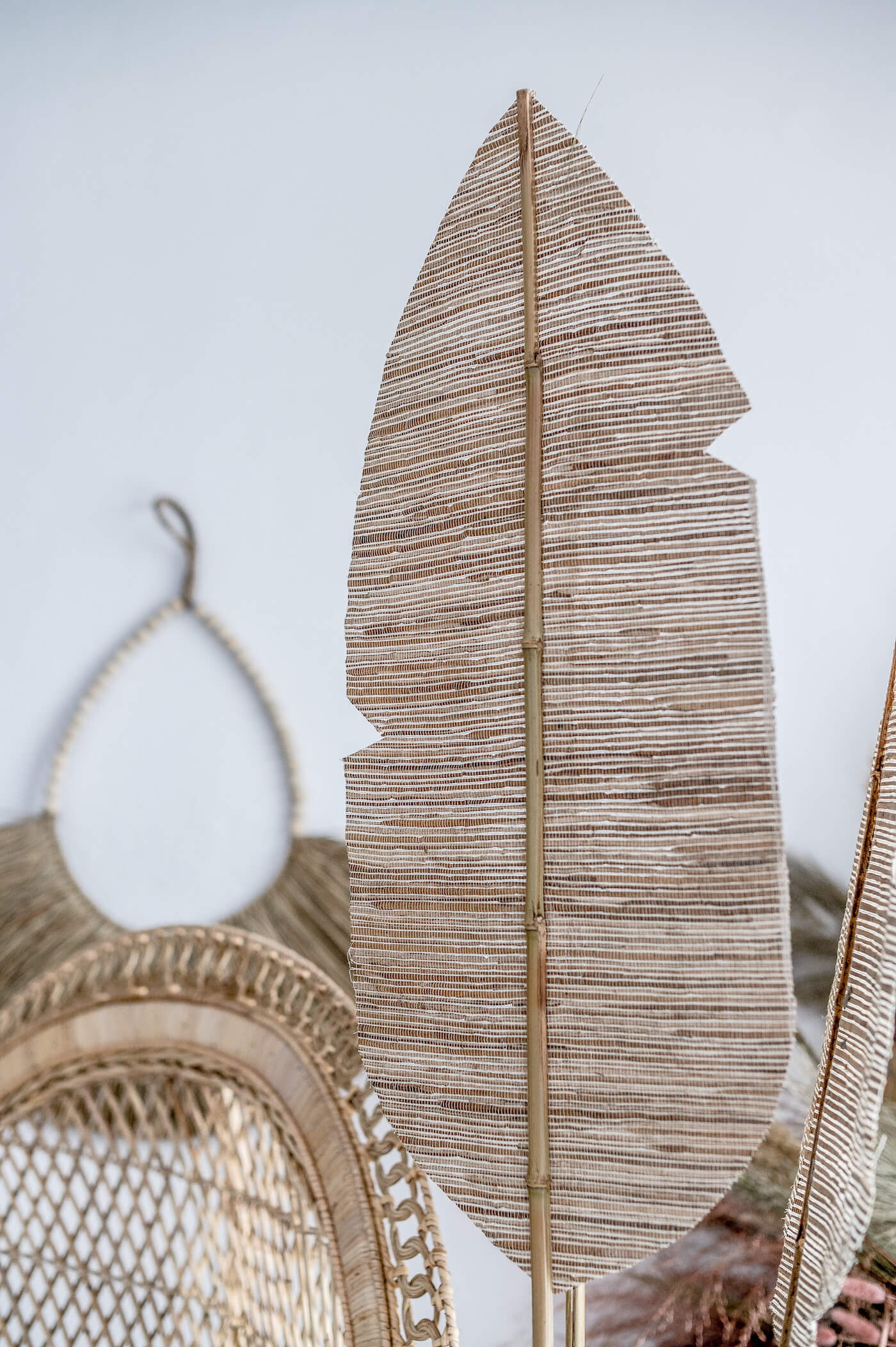 ZESTAW DWÓCH DEKORACYJNYCH LIŚCI BANANA