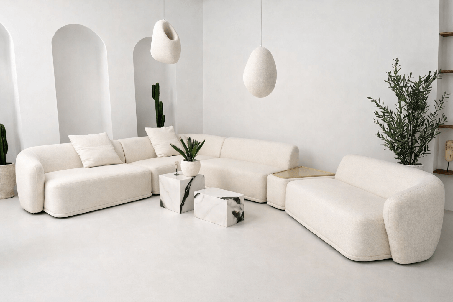 SOFA DWUOSOBOWA AMARONE LUX KREMOWA ELEGANCJA I WYGODA