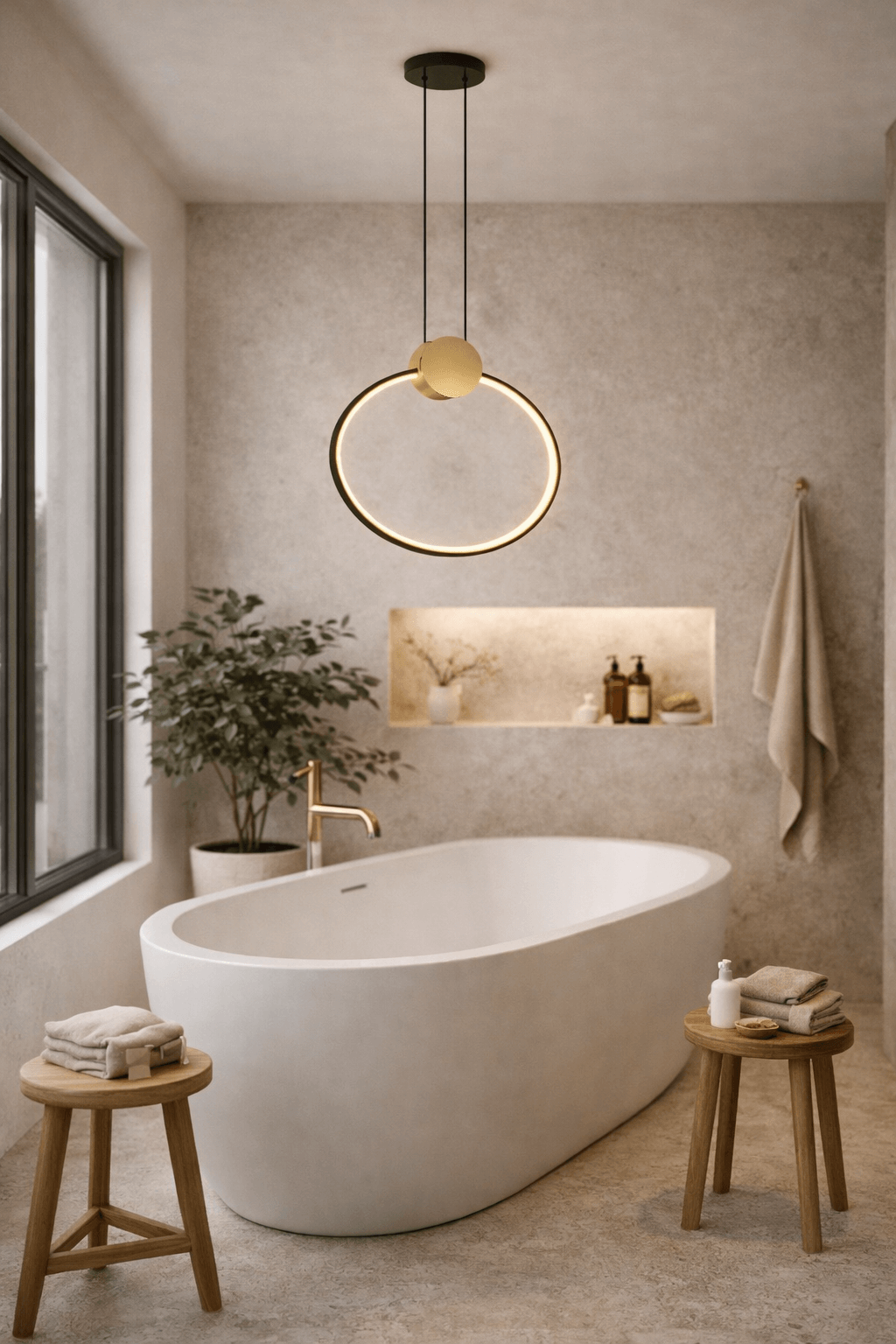 LAMPA WISZĄCA ZAFIRO M MOSIĄDZ CZERŃ