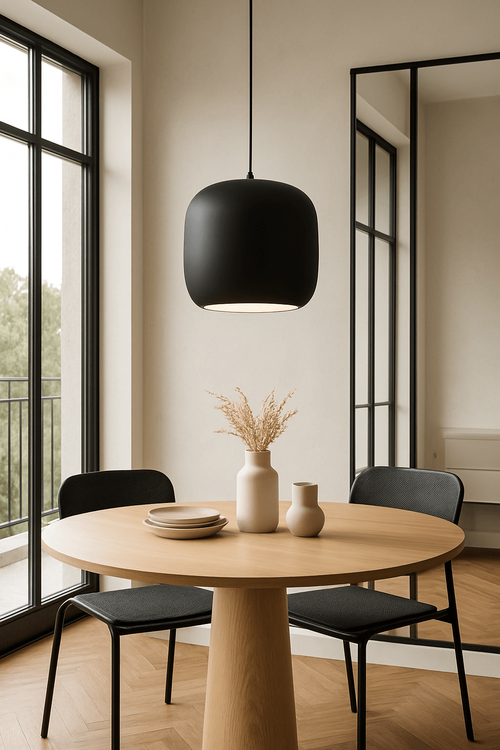 LAMPA WISZĄCA ALUMINIOWA ORIONIS XL CZARNA