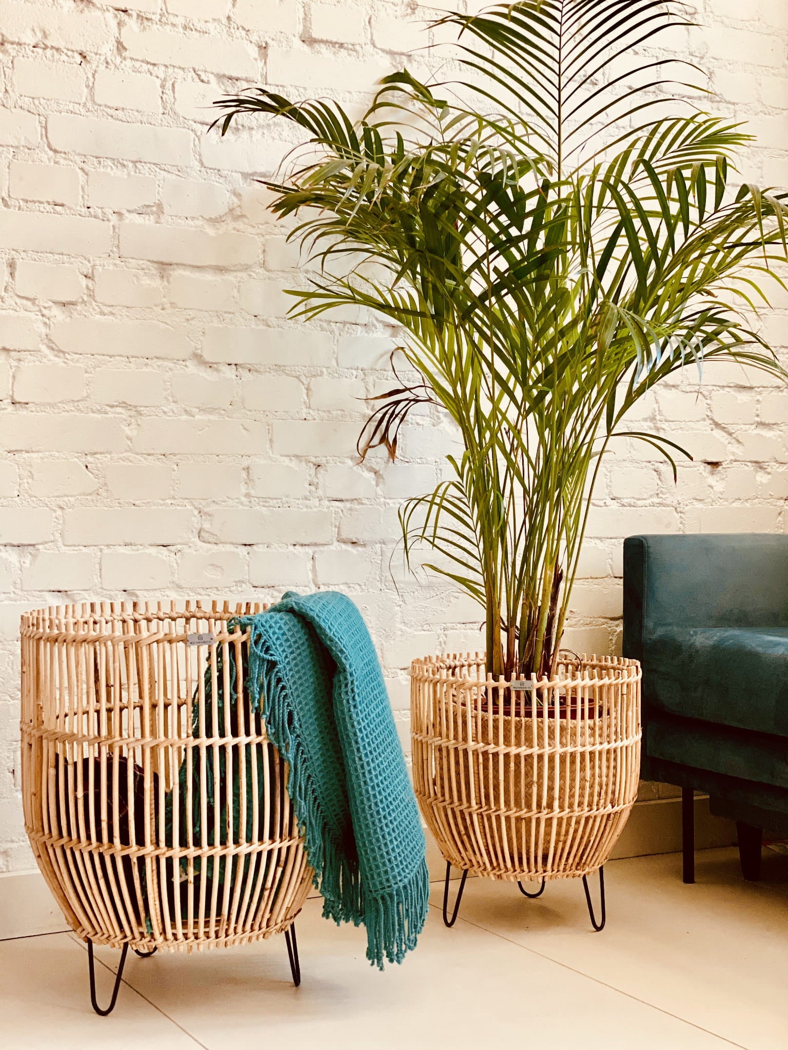 ZESTAW DWÓCH KOSZY/DONIC LAURA – NATURALNY RATTAN