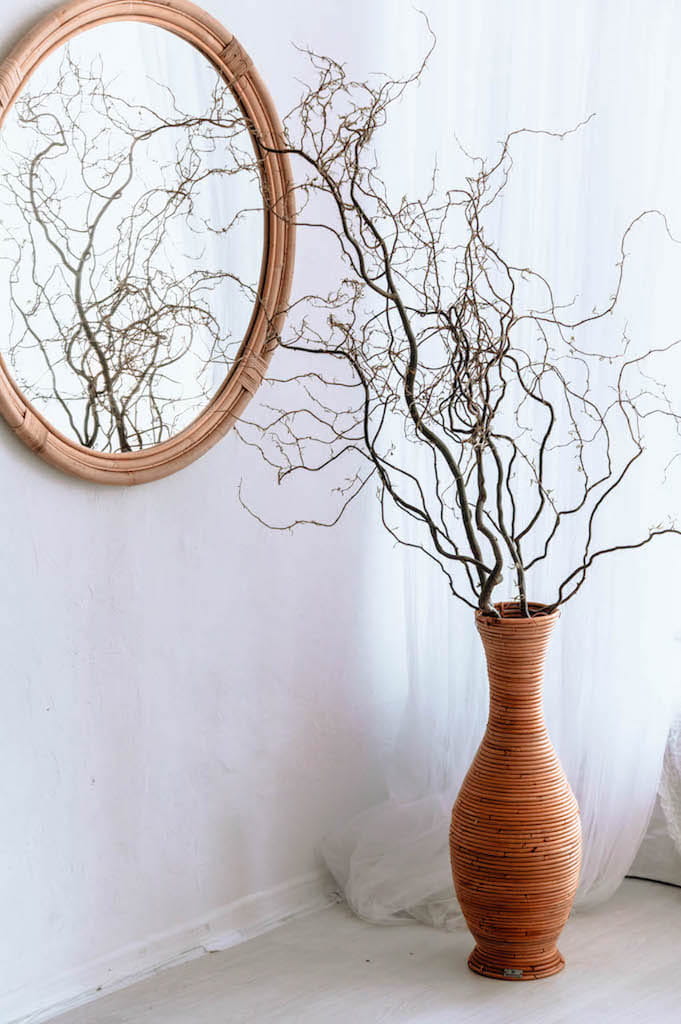 WYSOKI WAZON RATTANOWY PODŁOGOWY CASTOR M