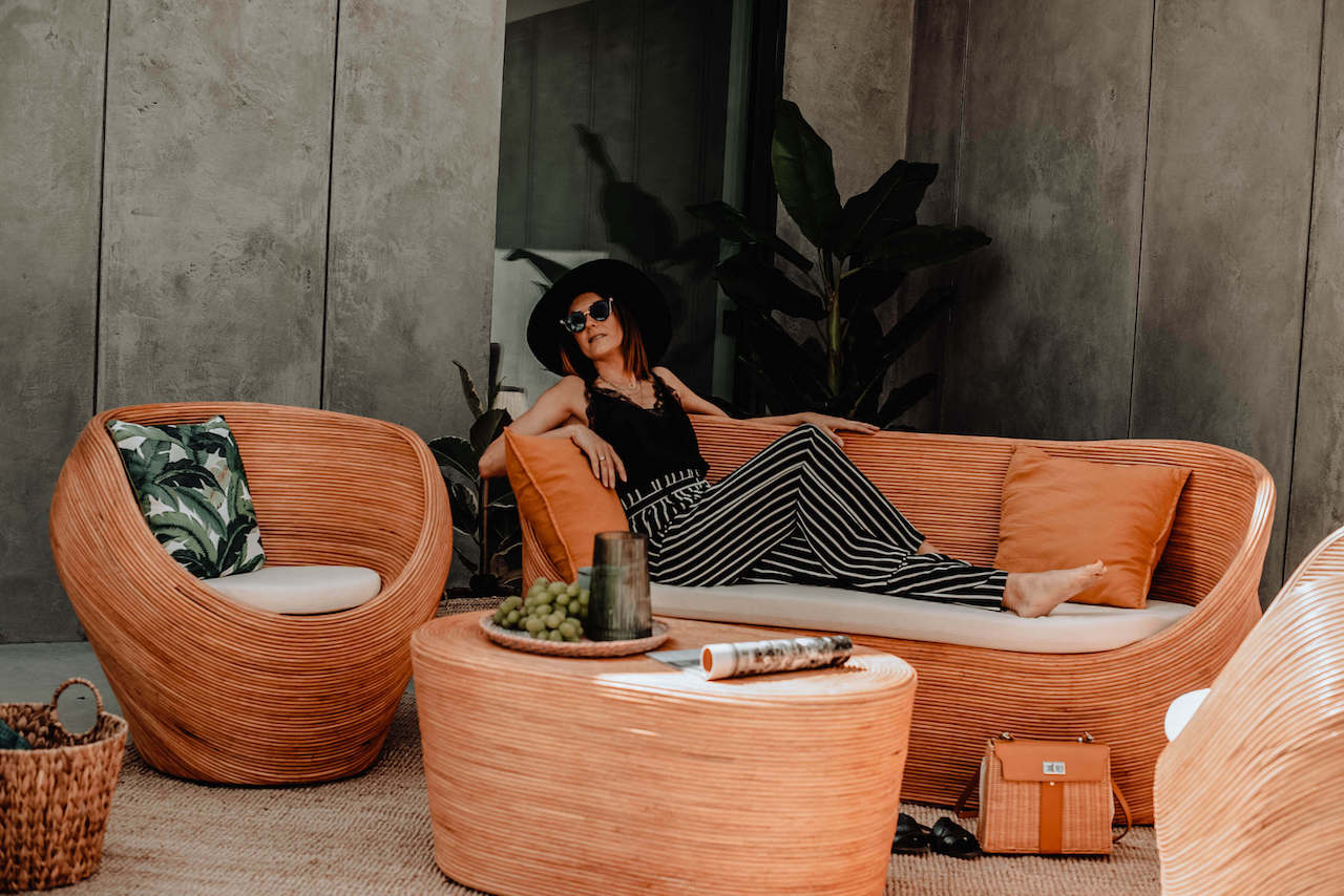 ZESTAW RATTANOWY TEGAL 4 KONIAK OKRĄGŁY