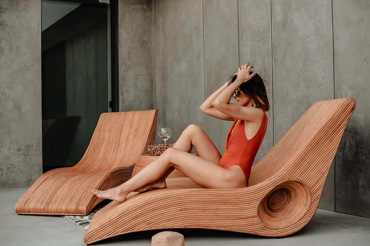 LEŻAK RATTANOWY TEGAL KONIAK DO SAUNY