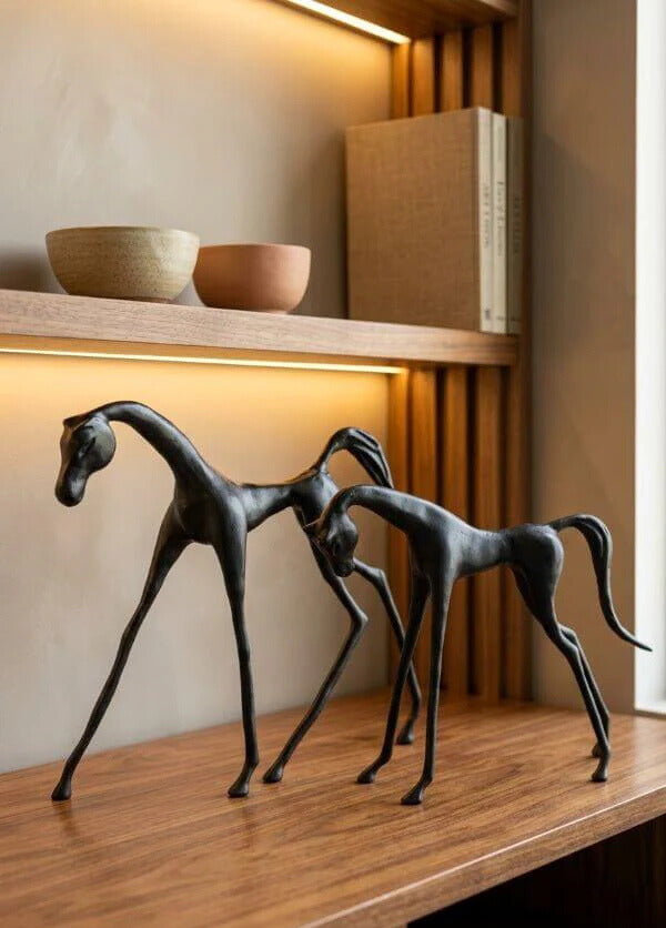 ZESTAW DWÓCH FIGUREK DEKORACYJNYCH COCO CZARNE