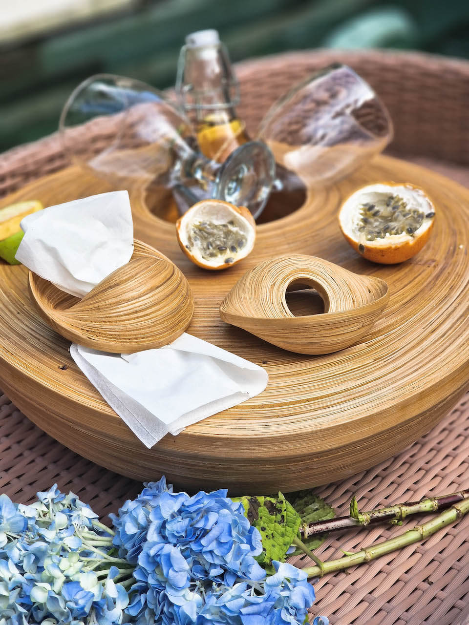 ZESTAW 4 OBRĄCZEK NA SERWETKI ELLE W STYLU BOHO