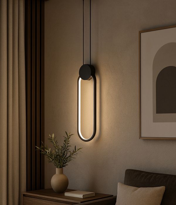 LAMPA WISZĄCA CASTORO CZARNA