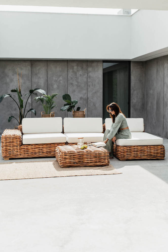 SOFA MODUŁOWA INGKA Z PRAWYM PODŁOKIETNIKIEM I SZEZLONGLIEM