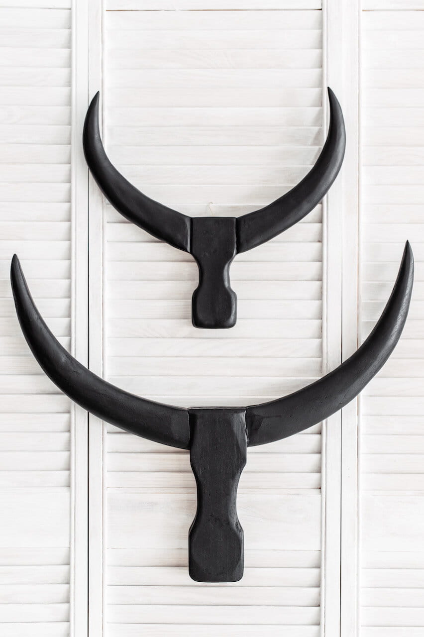 DEKORACJA ŚCIENNA ROGI BYKA M