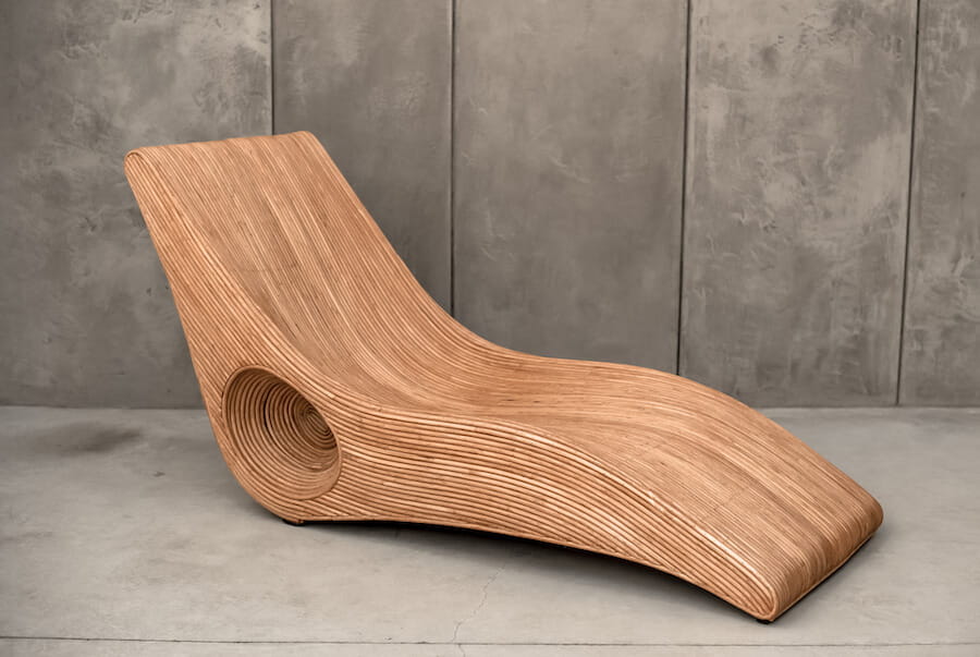 LEŻAK RATTANOWY TEGAL KONIAK DO SAUNY