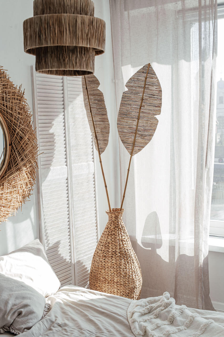 ZESTAW TRZECH DEKORACYJNYCH LIŚCI BANANA