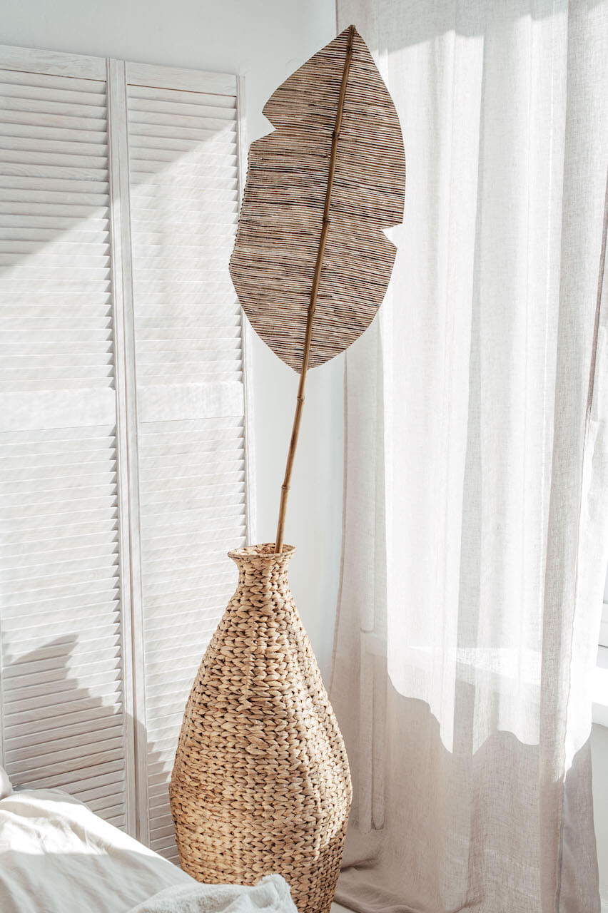 ZESTAW DWÓCH DEKORACYJNYCH LIŚCI BANANA