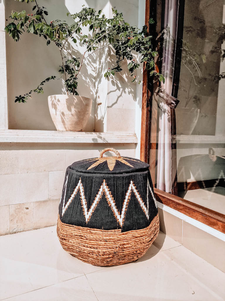 ZESTAW TRZECH KOSZY PERU W KOLORZE CZARNYM