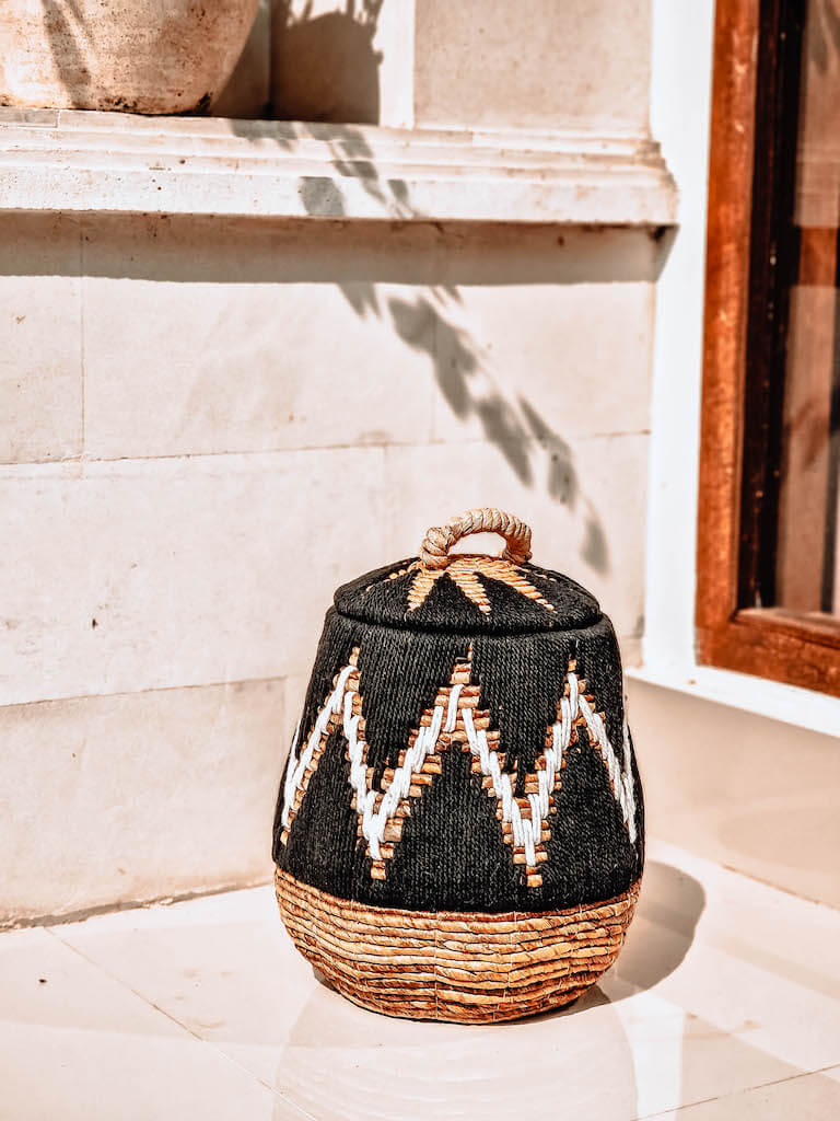 ZESTAW TRZECH KOSZY PERU W KOLORZE CZARNYM