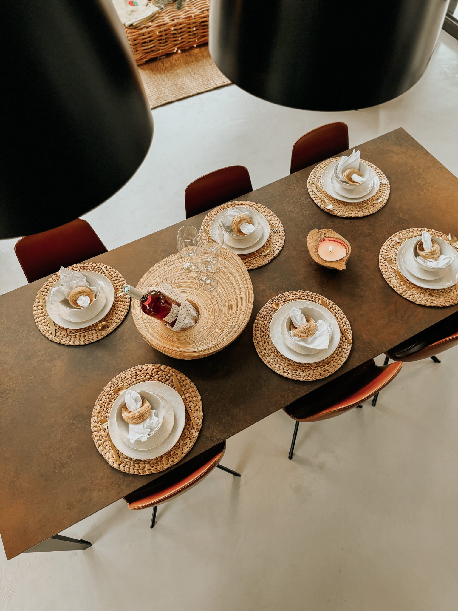 ZESTAW 6 OBRĄCZEK NA SERWETKI ELLE W STYLU BOHO