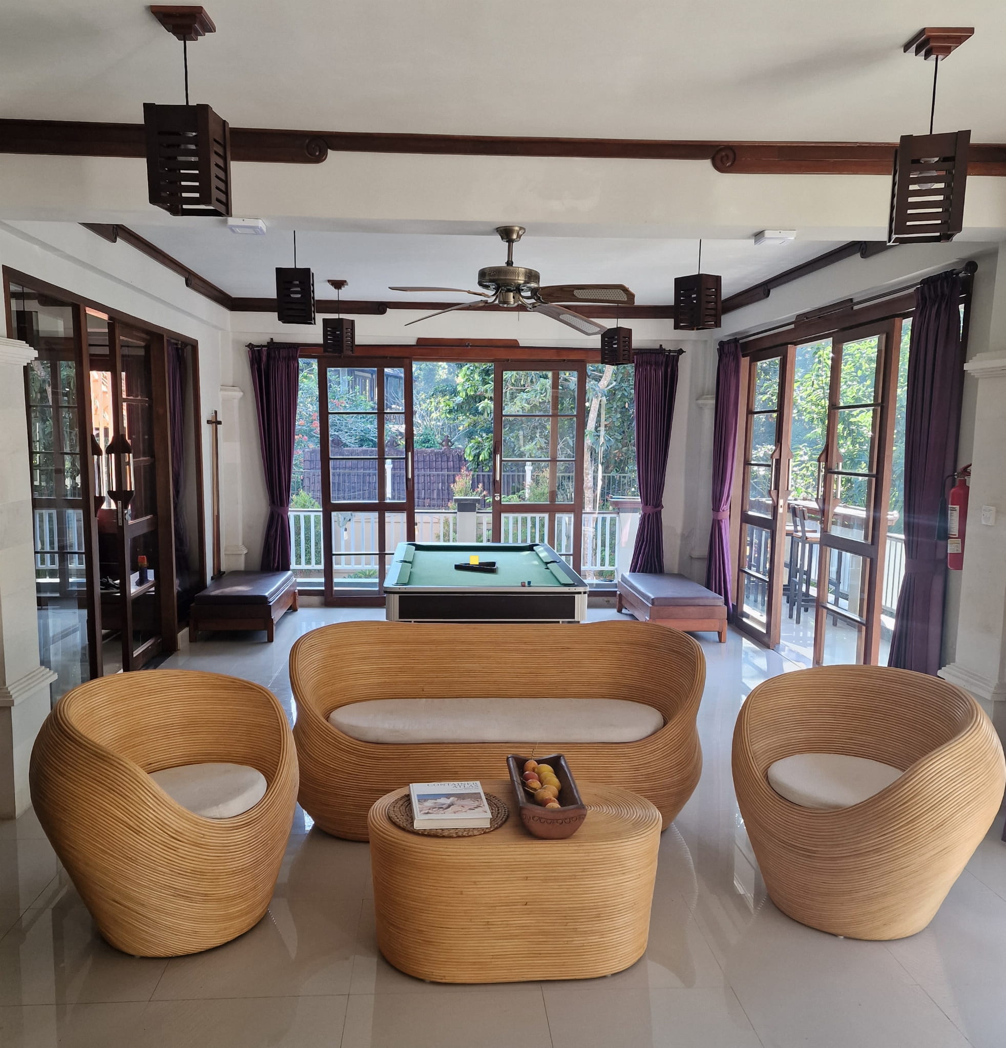 KOMPLET RATTANOWY TEGAL 4 JASNY OWALNY