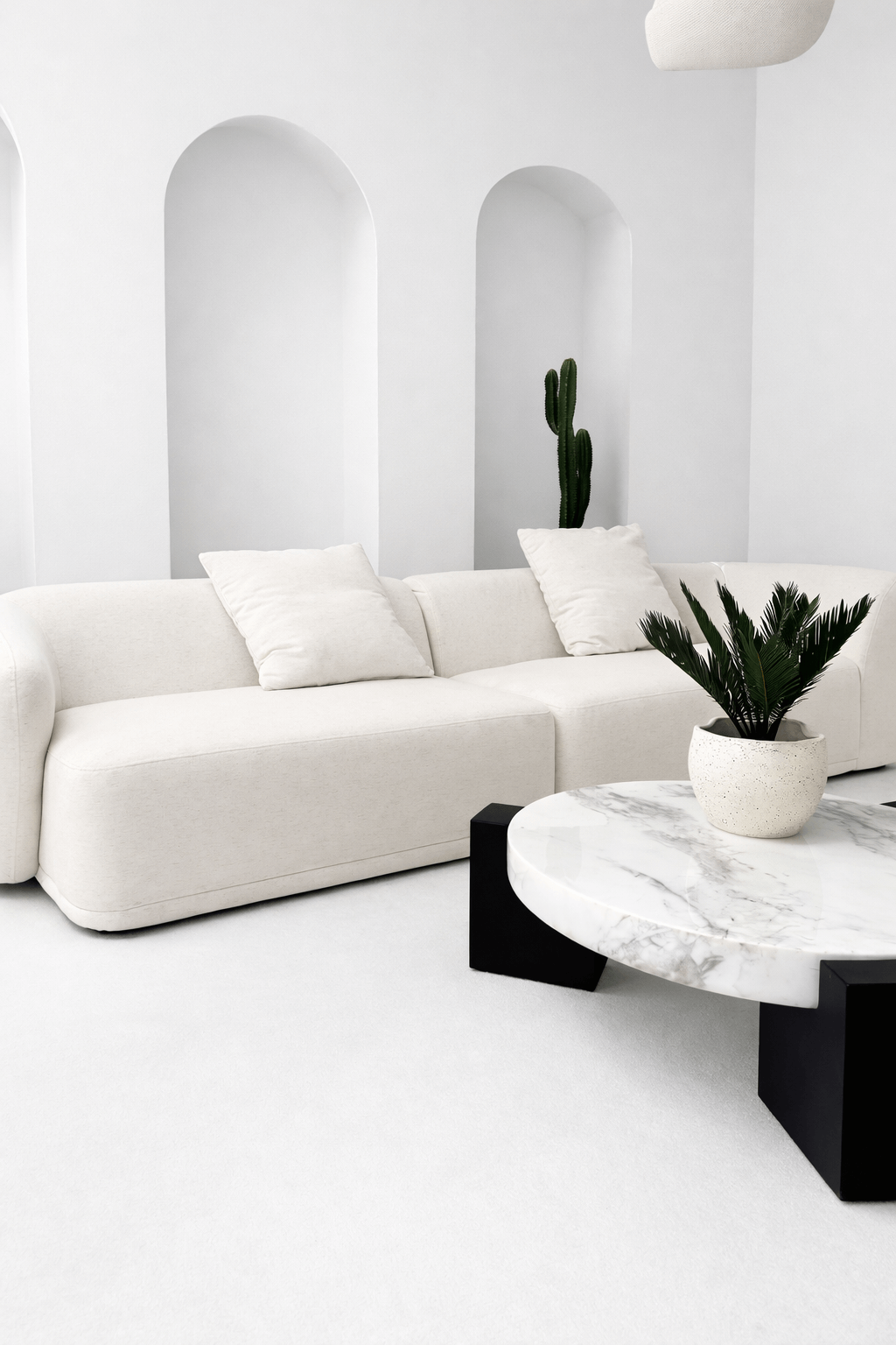 5-CZĘŚCIOWA MODUŁOWA SOFA AMARONE LUX – KREMOWA