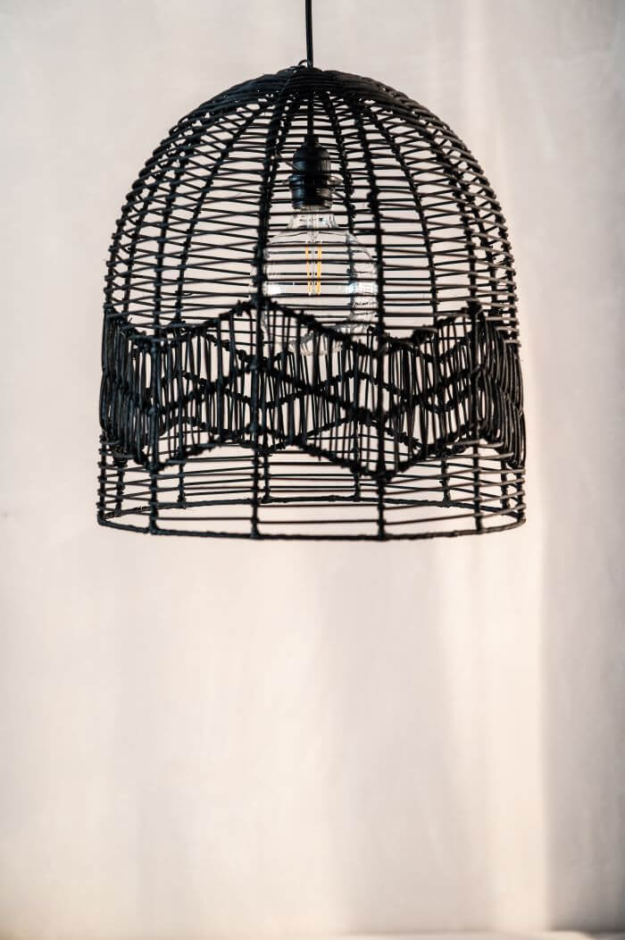 LAMPA MORGAN L CZARNA