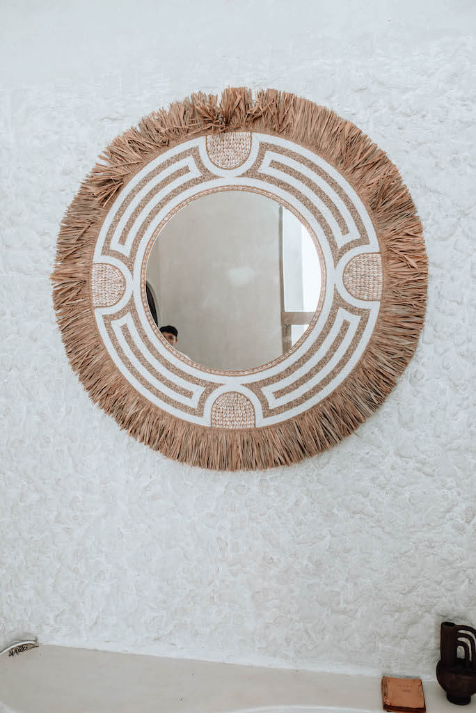 LUSTRO XXL CLEOPATRA DUŻE W STYLU BOHO