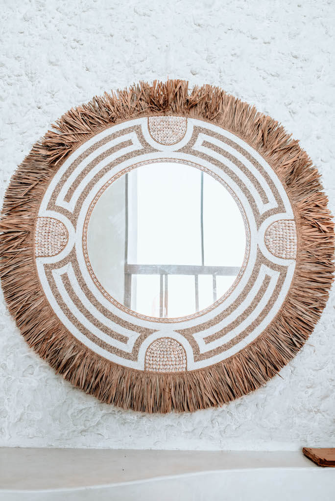 LUSTRO XXL CLEOPATRA DUŻE W STYLU BOHO