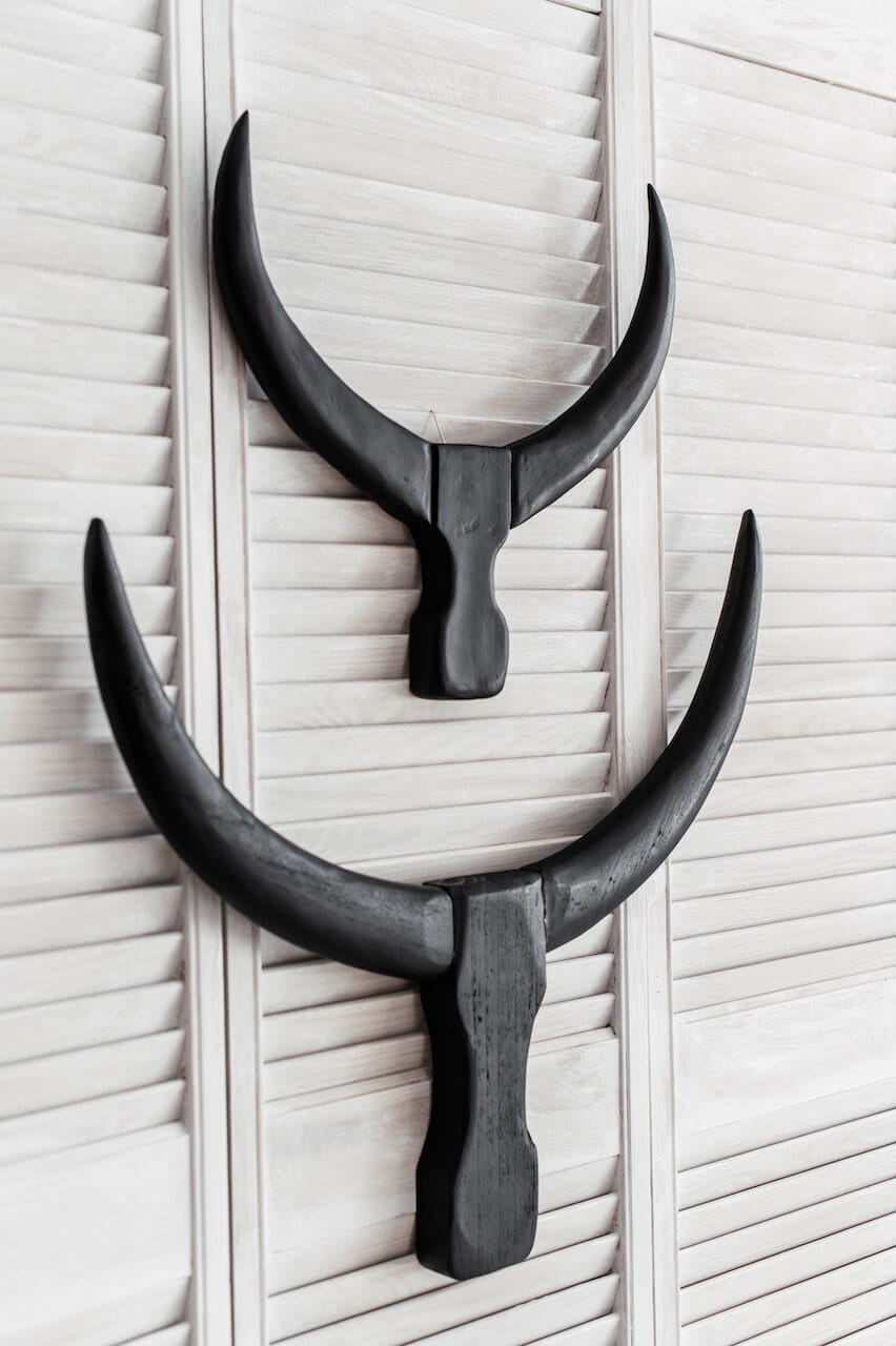 DEKORACJA ŚCIENNA ROGI BYKA S