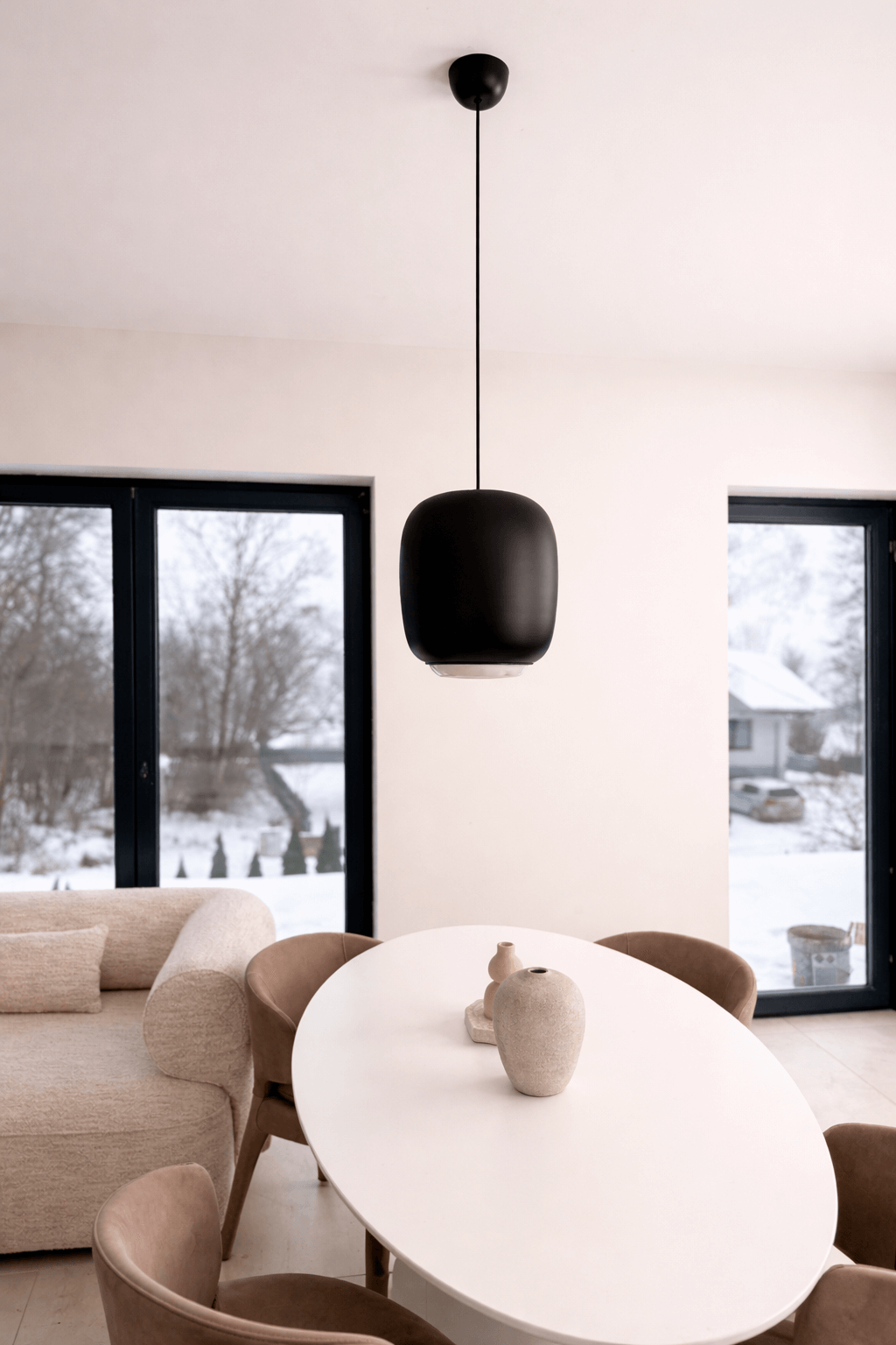 LAMPA WISZĄCA ALUMINIOWA ORIONIS XL CZARNA