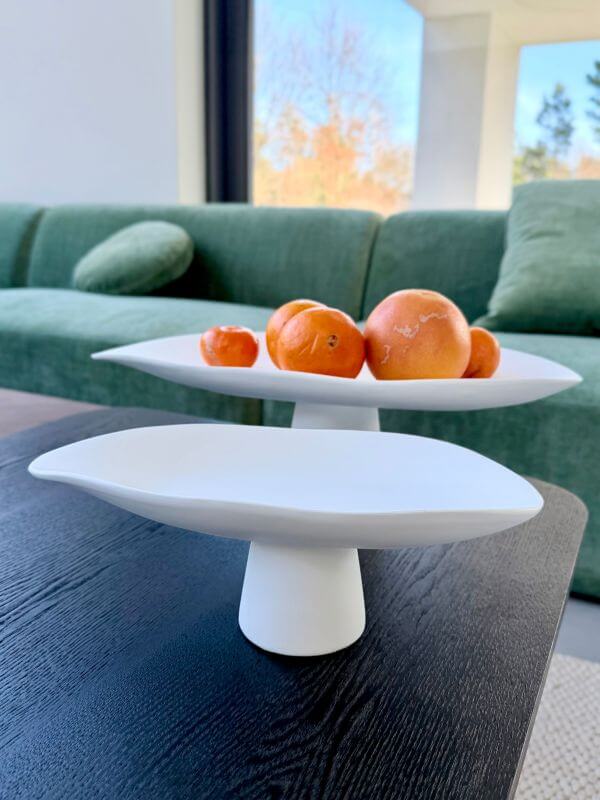 ZESTAW DWÓCH PATER PAELLO BIAŁE