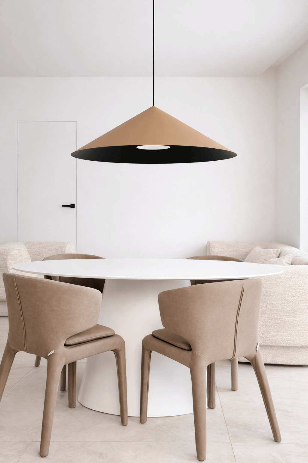 LAMPA WISZĄCA ALUMINIOWA LUMIRRA BRĄZOWA