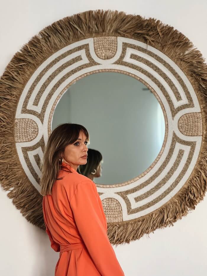 LUSTRO XXL CLEOPATRA DUŻE W STYLU BOHO