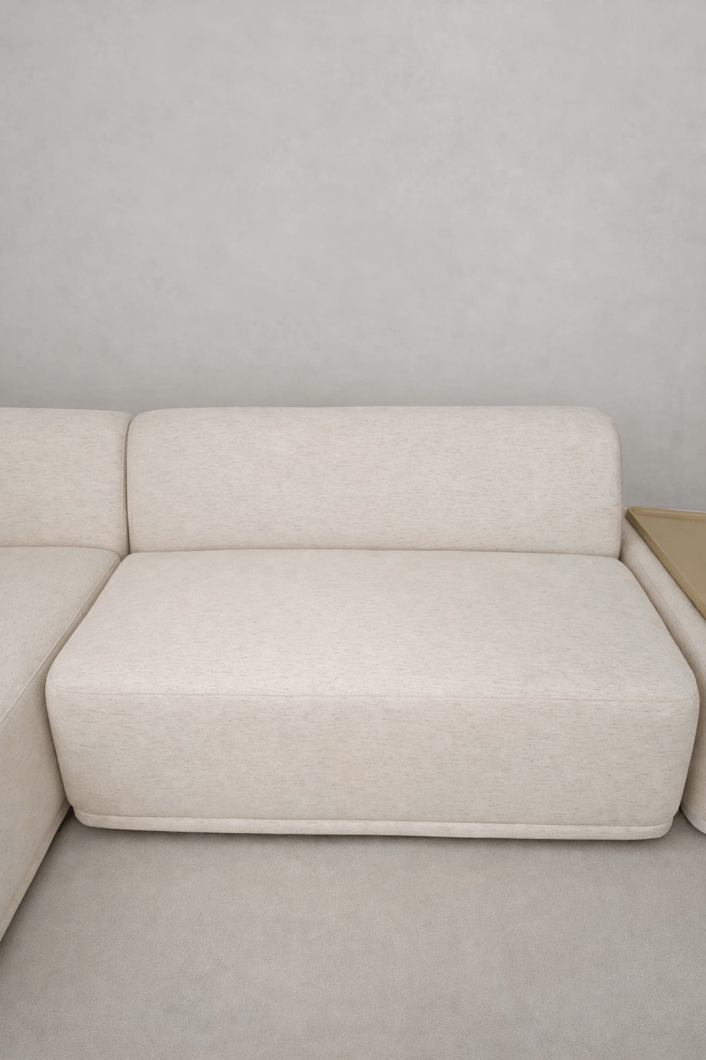 3-CZĘŚCIOWA MODUŁOWA SOFA LEWA AMARONE LUX – KREMOWA