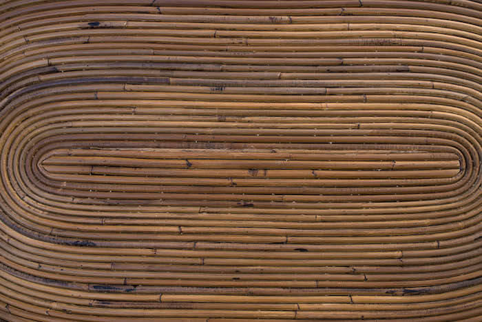 STOLIK OVALNY RATTANOWY TEGAL CIEMNY